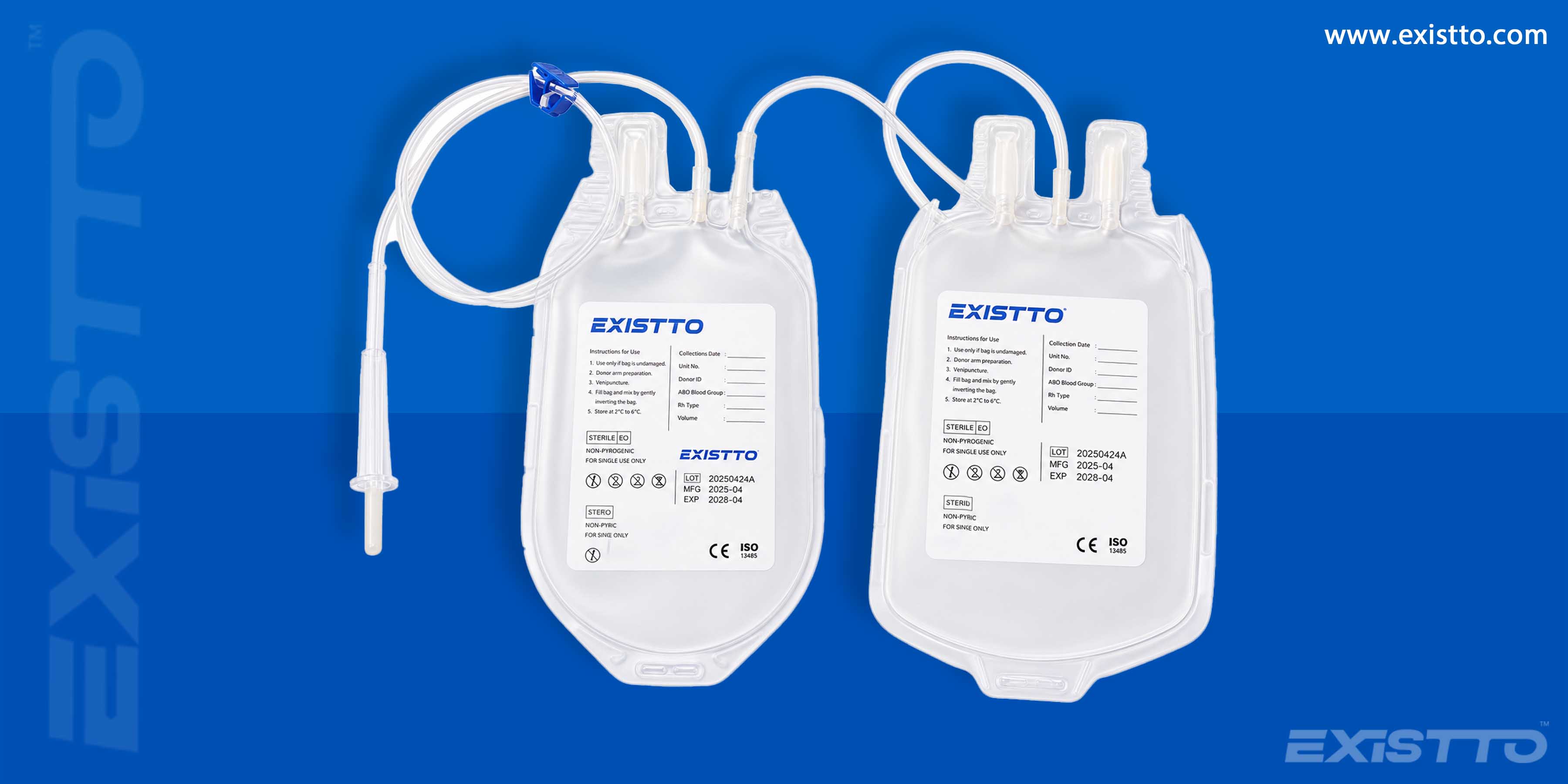 Existto Double Blood Bag Size ( ml )- 350/450/ Anticoagulant- CPDA